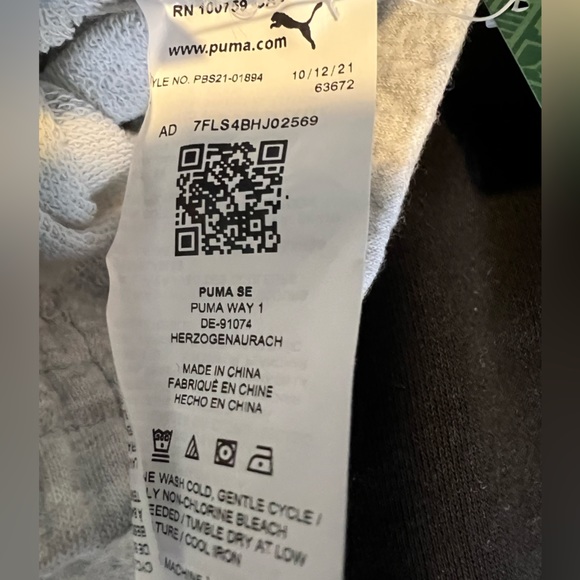 Puma NWT NEW Boys Joggers Black and 2 Gray lightweight (No Fleece) - Picture 4 of 4